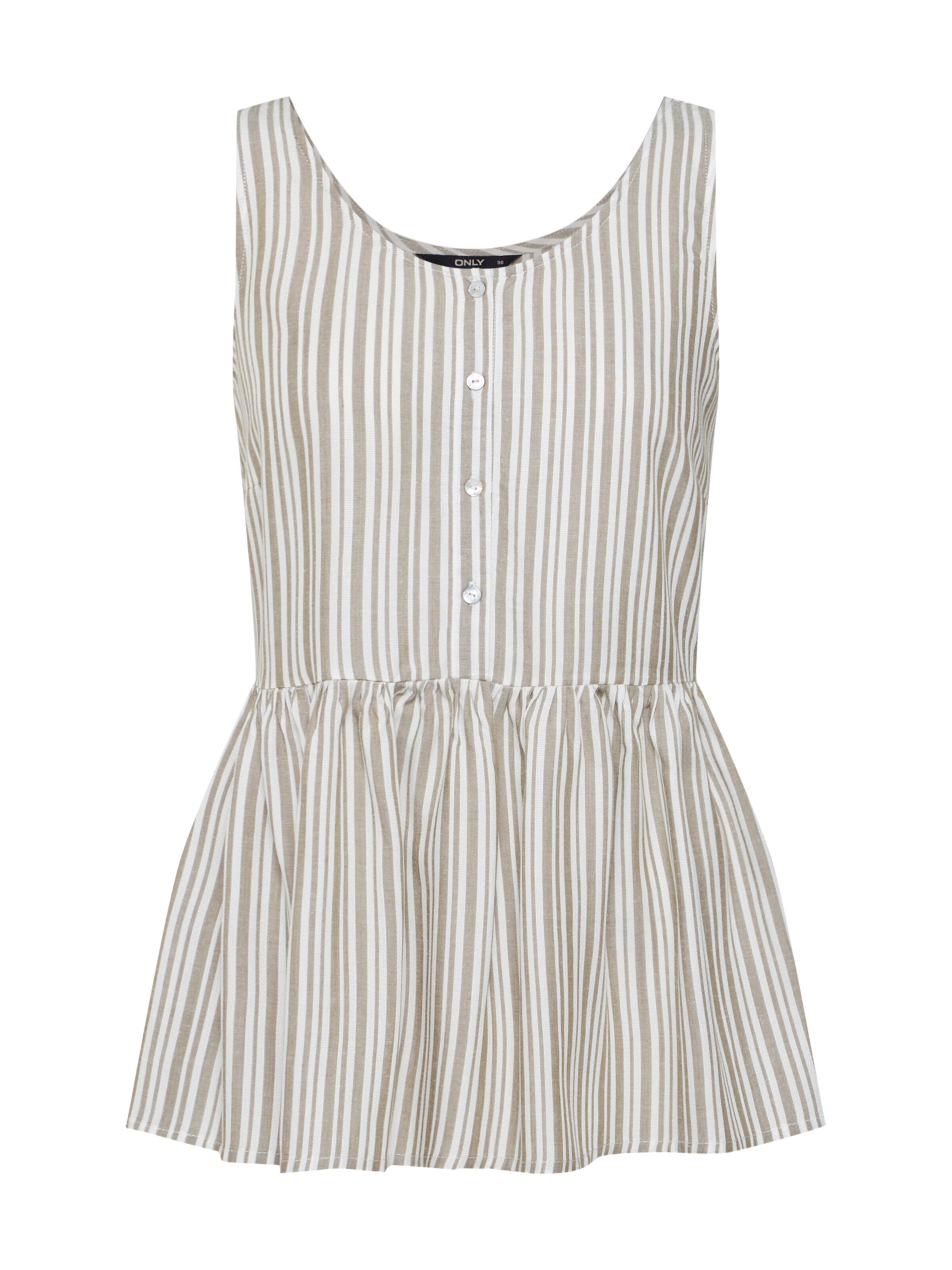 ONLY - Top 'SHINE' in de kleur Olijfgroen