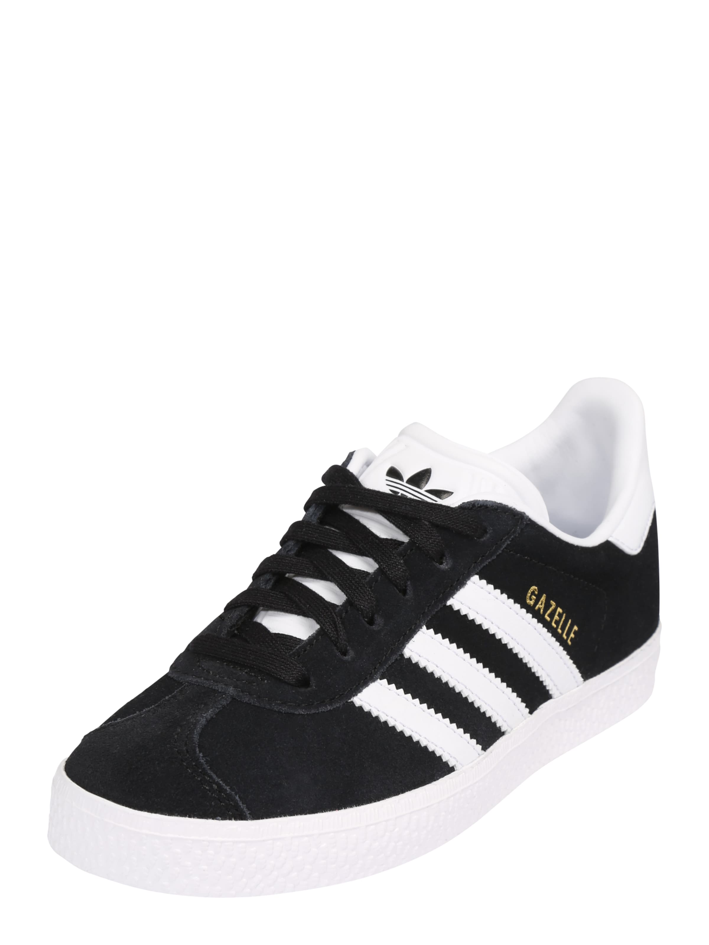 Baskets 'Gazelle' ADIDAS ORIGINALS en noir : devant