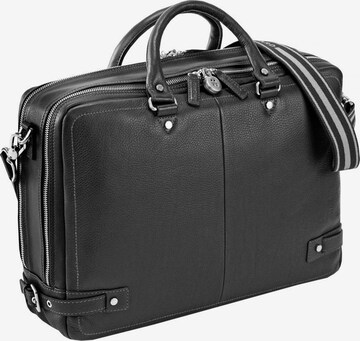 Picard Document Bag in Black: front