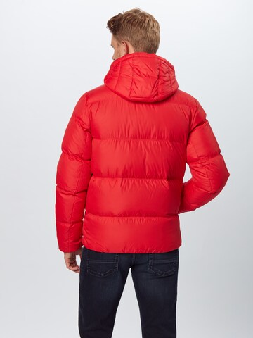 Tommy Jeans Winter Jacket in Red: back