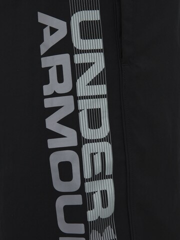 juoda UNDER ARMOUR Standartinis Sportinės kelnės 'Woven'