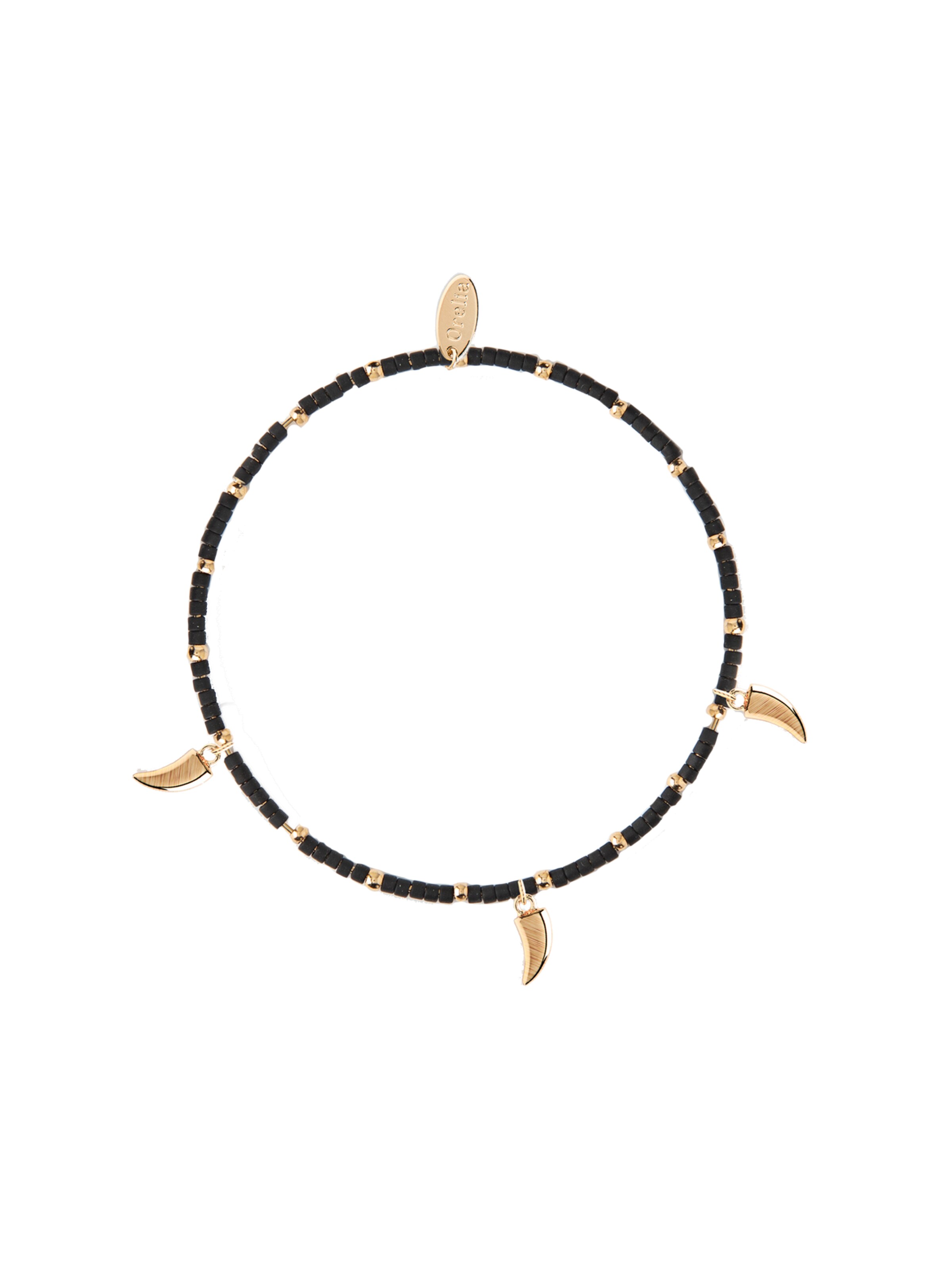 Orelia - Armband 'Seedbead Tusk' in de kleur Goud