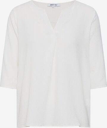 Camicia da donna 'Emmi' di ABOUT YOU in bianco: frontale