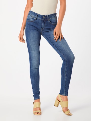 G-Star RAW Skinny Jeans 'Lynn' in Blauw: voorkant