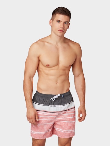 Shorts de bain 'Mick' TOM TAILOR en orange : devant