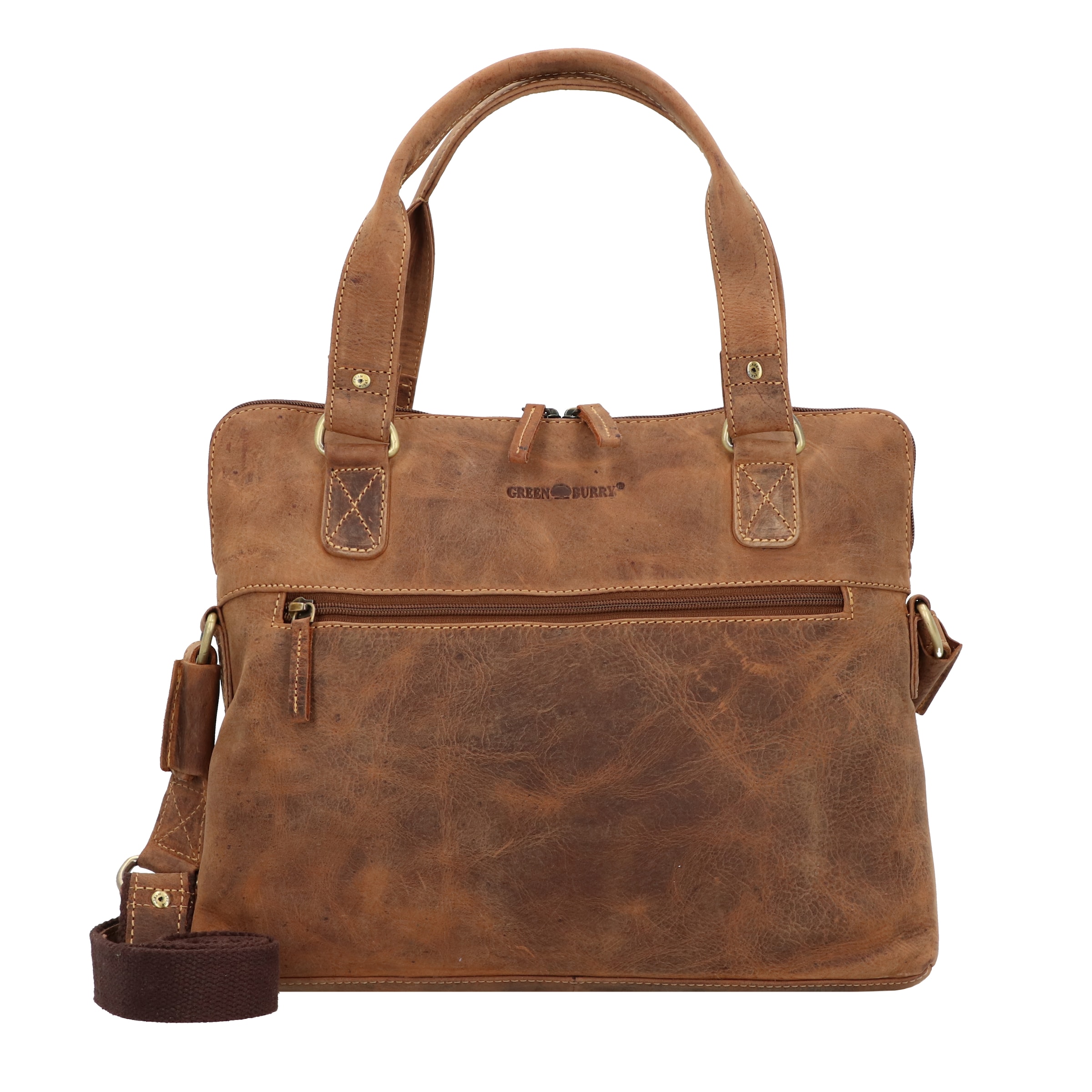GREENBURRY Document bag in Brown: front