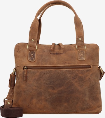 GREENBURRY Document Bag in Brown: front