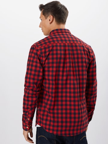 Kronstadt - Ajuste regular Camisa 'Johan' en rojo