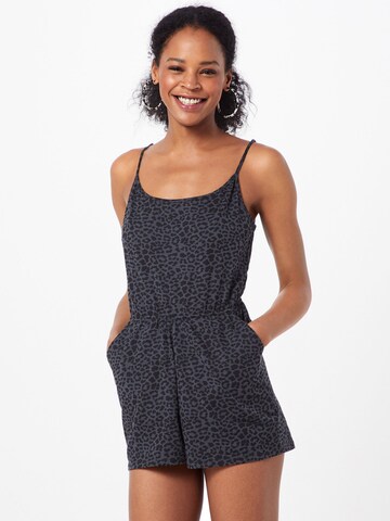 Urban Classics Jumpsuit in Black: front