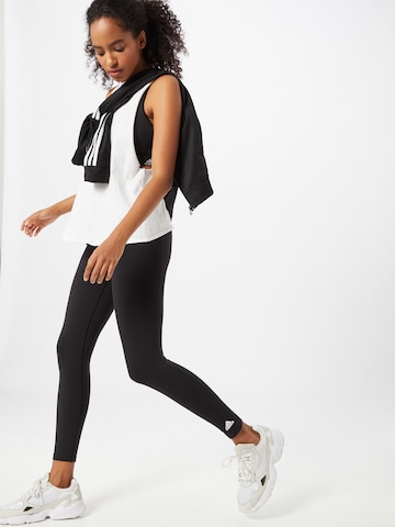 ADIDAS SPORTSWEAR Skinny Sportbroek in Zwart