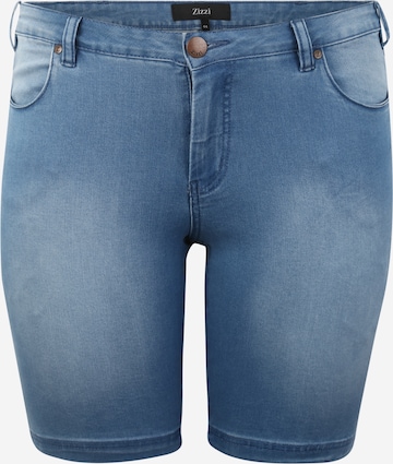 Zizzi Skinny Jeans 'EMILY' in Blauw: voorkant