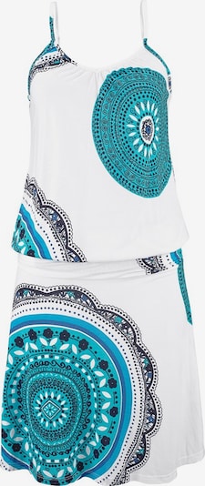 BEACH TIME Φόρε�μα παραλίας σε τιρκουάζ / λευκό, Άποψη προϊόντος