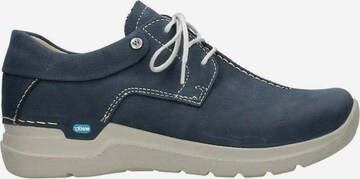 Wolky Sportieve veterschoen in Blauw