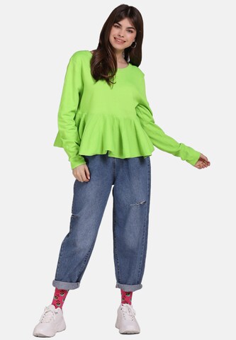 Pull-over MYMO en vert : devant