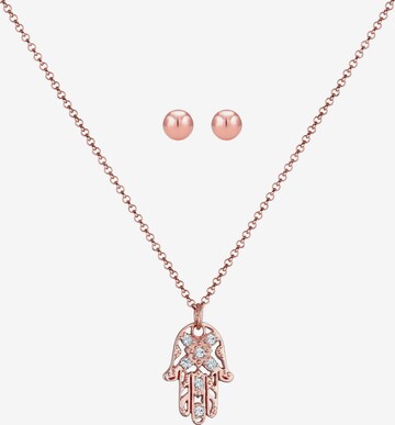 ELLI Sieraden set 'Hamsa Hand' in Goud: voorkant