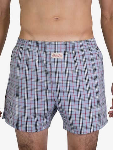 Sugar Pine Boxershorts 'Classic Check' in Grau: predná strana