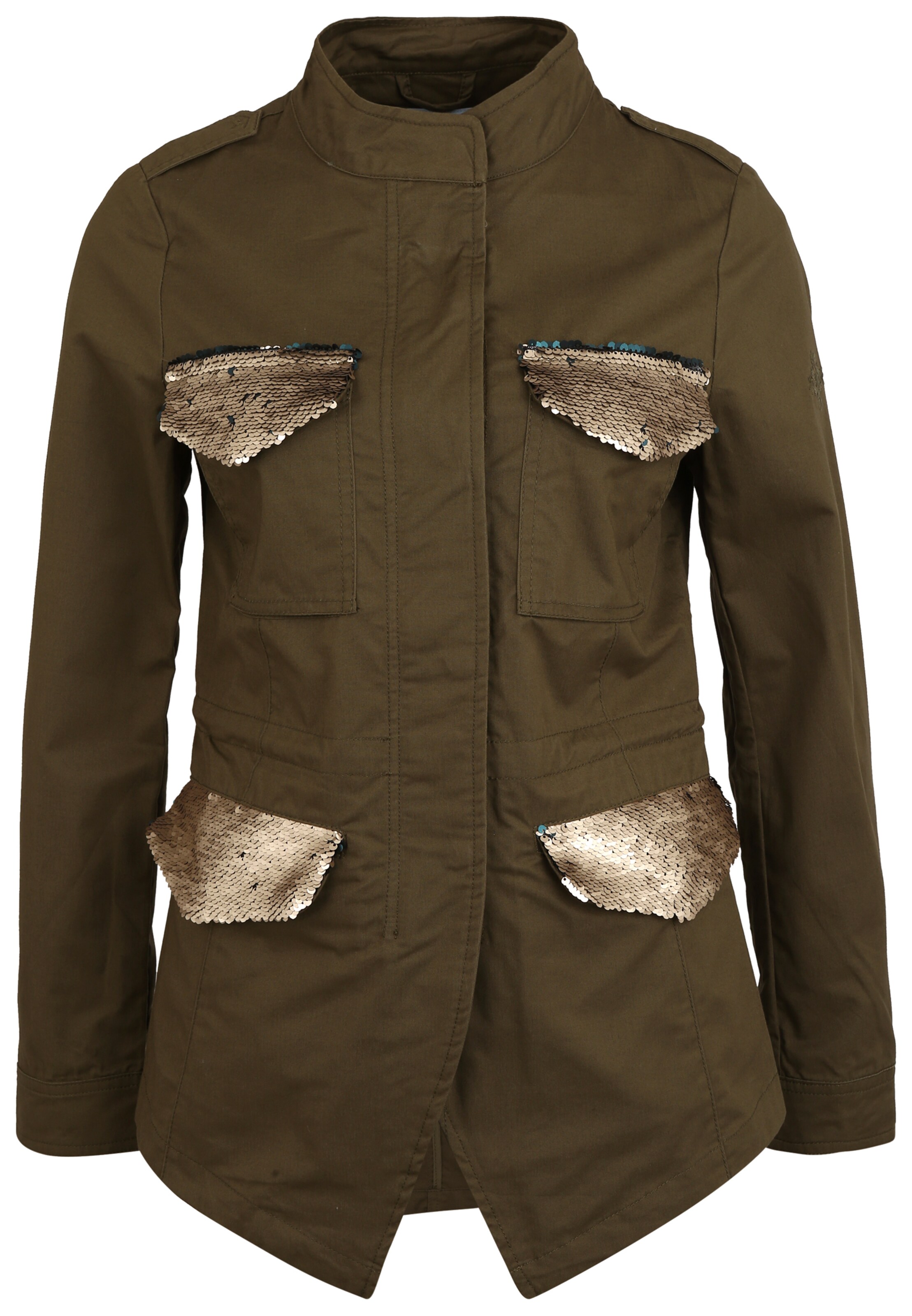 MYMO - Tussenjas in de kleur Olijfgroen