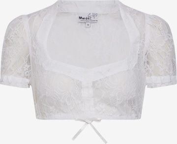 MARJO Traditional Blouse 'Becca-Lauren' in White: front