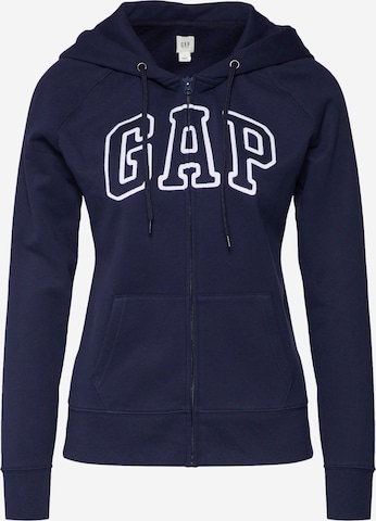 GAP Sweat jacket in Blue: front