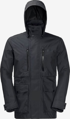 JACK WOLFSKIN Funktionsjacke 'BRIDGEPORT' in Grau: predná strana