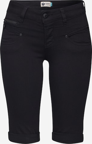 FREEMAN T. PORTER Slimfit Jeans 'Belixa' in Zwart: voorkant