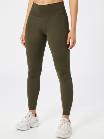 Athlecia Slim fit Workout Pants 'Franz' in Green: front