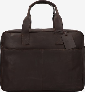 Burkely Document Bag 'River' in Brown: front