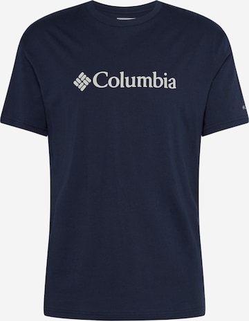 T-Shirt fonctionnel COLUMBIA en bleu : devant