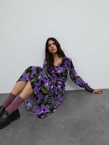 EDITED Shirt Dress 'Sallie' in Purple