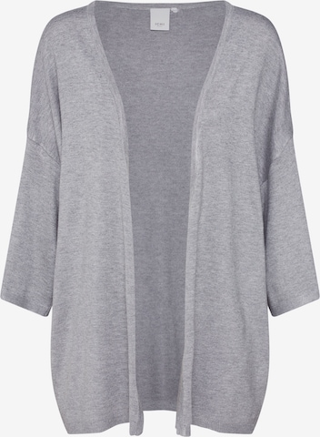 ICHI Knit Cardigan 'Mafa' in Grey: front