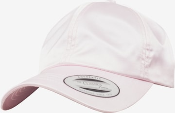 Cappello da baseball di Flexfit in rosa: frontale