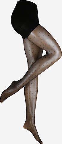 MAGIC Bodyfashionregular Najlonske hulahopke 'Sexy Dots' - crna boja: prednji dio