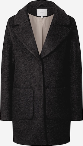 ICHI Between-Seasons Coat 'Stipa' in Black: front