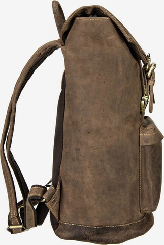 GREENBURRY Backpack ' Vintage Retro Rucksack ' in Brown