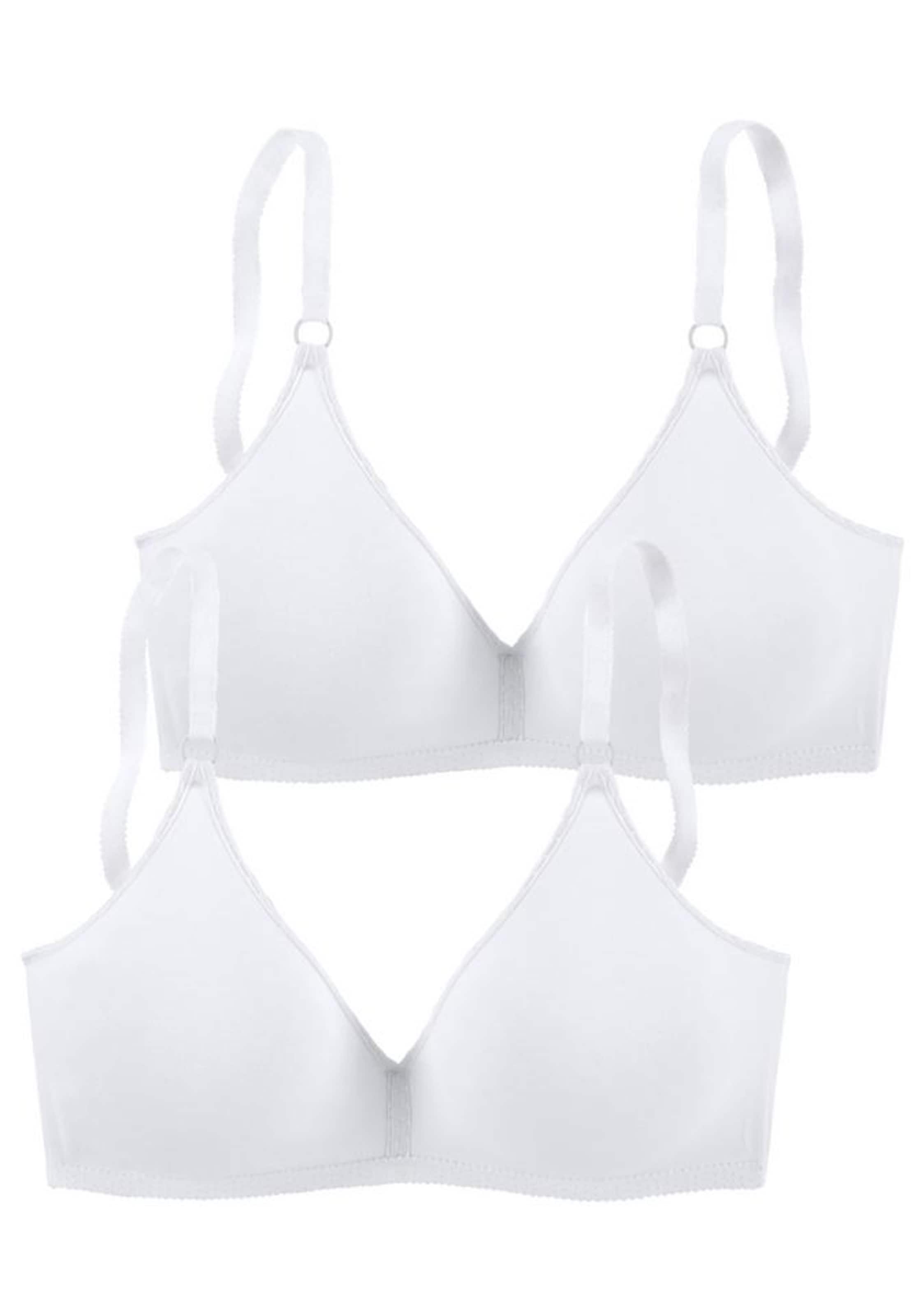 PETITE FLEUR T-shirt Bra in White: front