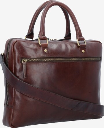 LEONHARD HEYDEN Document Bag 'Cambridge' in Brown