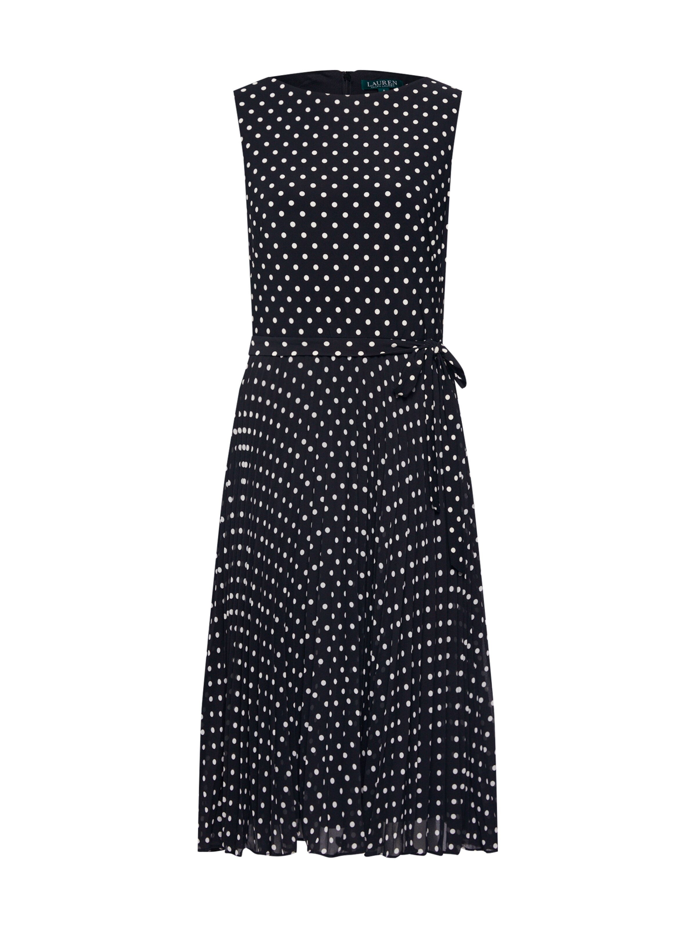 Lauren Ralph Lauren - Jurk 'FLORIN-SLEEVELESS-DAY DRESS' in de kleur Zwart