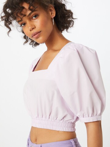 Gina Tricot - Blusa 'Polly Puff' em roxo