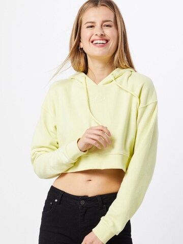 Sweat-shirt Superdry en jaune : devant