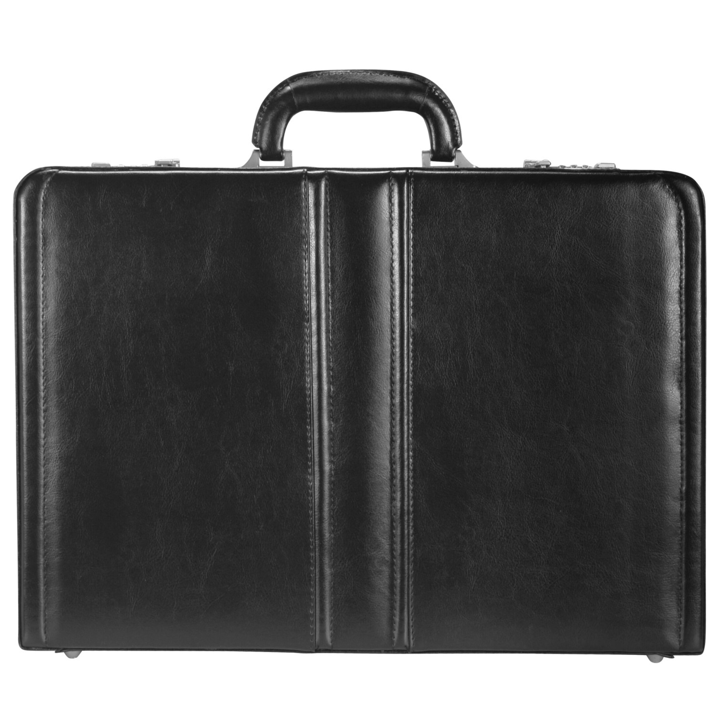 Valigetta ventiquattrore di Dermata in nero: frontale