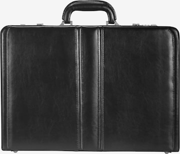 Dermata Briefcase in Black: front