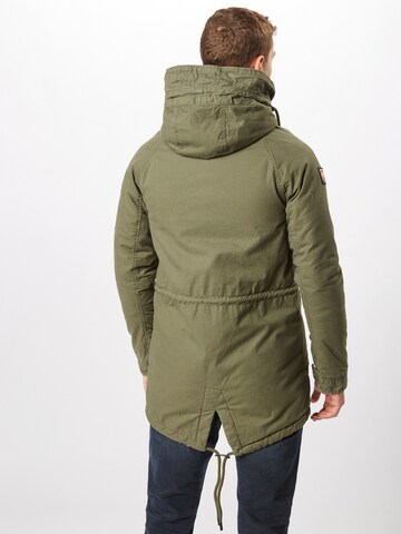 Superdry Parka zimowa 'Aviator' w kolorze zielony: tył