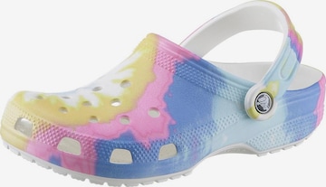 Crocs Clogs 'Rainbow Tie' in Mixed colors: front