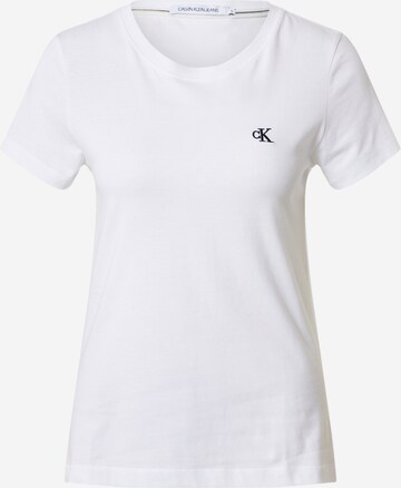 T-shirt Calvin Klein Jeans en blanc : devant