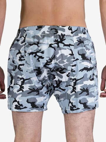 Sugar Pine Boxer shorts ' Snow Camouflage ' in Blue