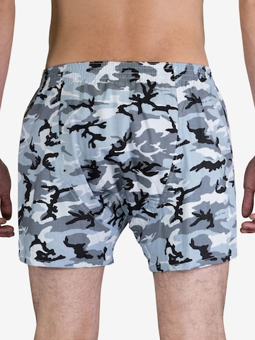 Sugar Pine Boxer shorts ' Snow Camouflage ' in Blue