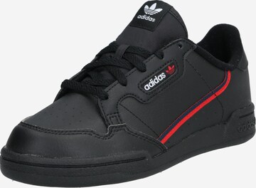 Baskets 'CONTINENTAL 80 C' ADIDAS ORIGINALS en noir : devant