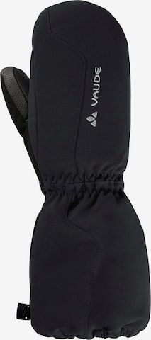 VAUDE Athletic Gloves in Black: front