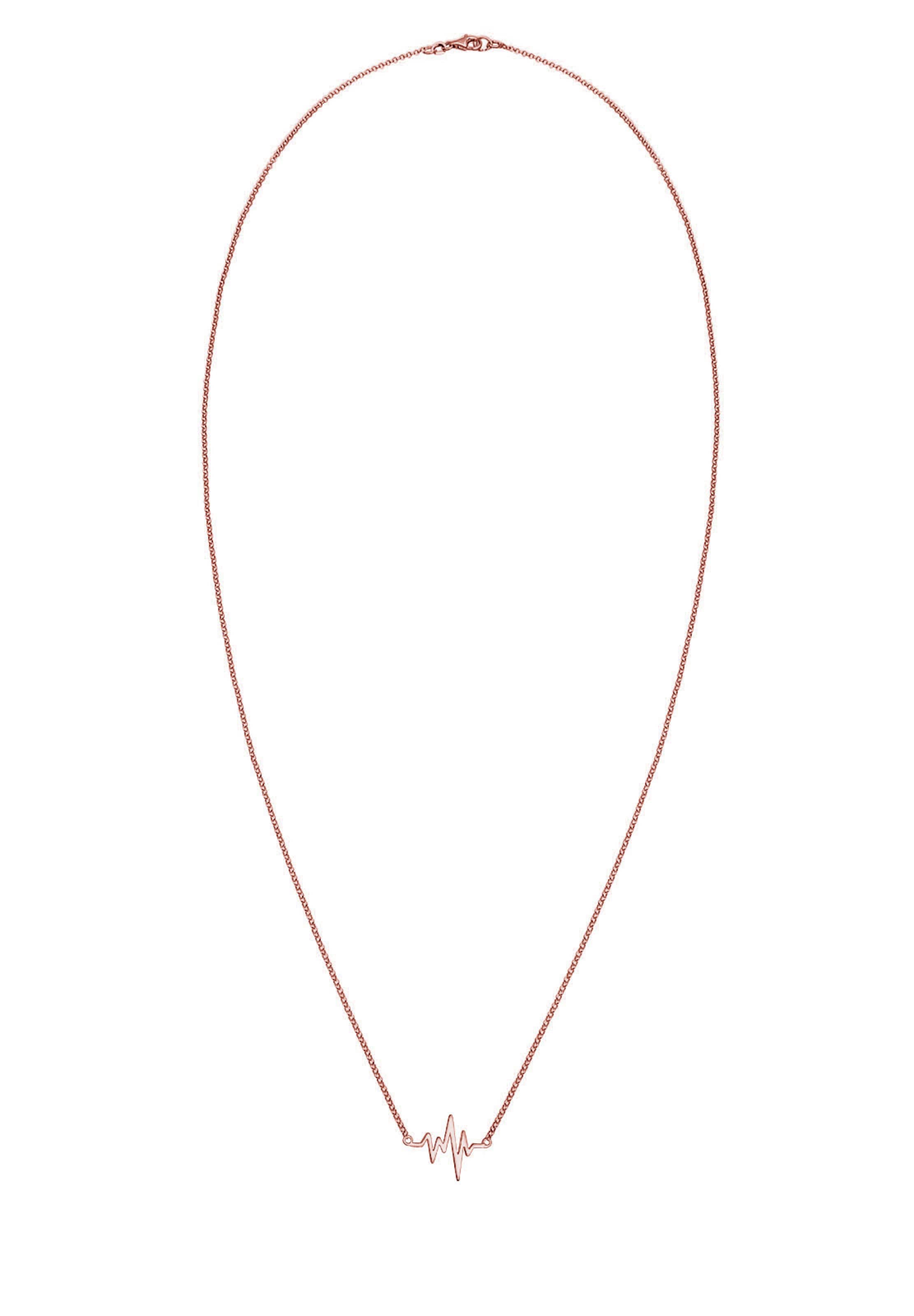 ELLI Ketting 'Herzschlag' in Goud