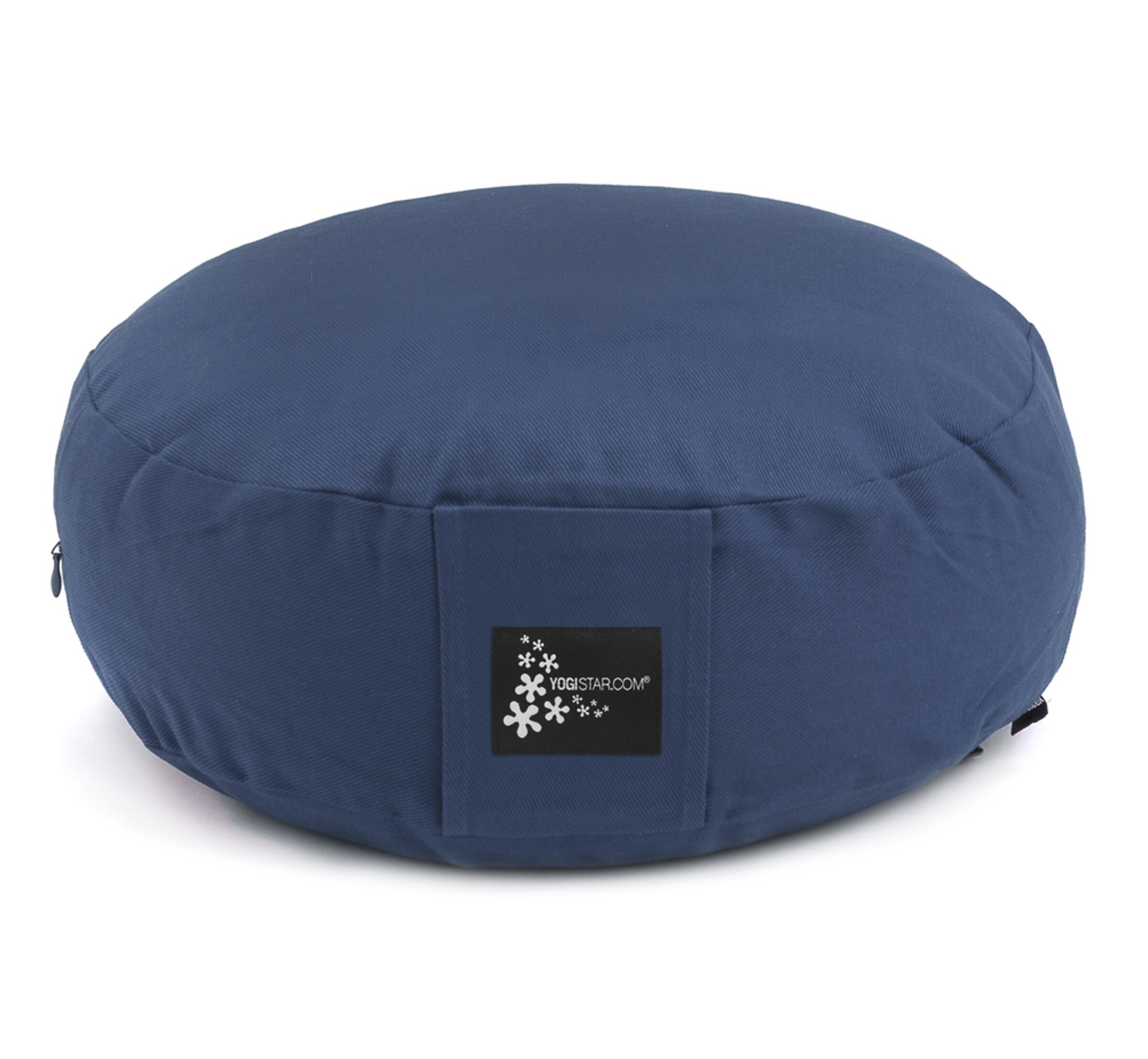 YOGISTAR.COM Pillow in Blue: front